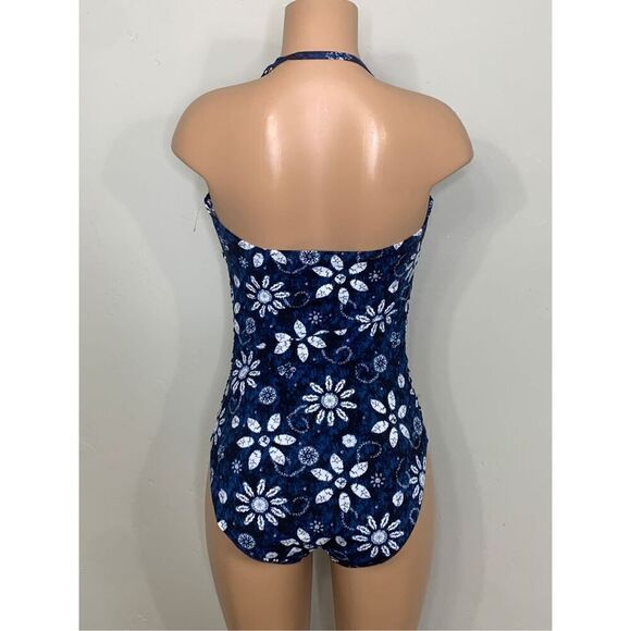 New. Bleu Rod Beattie blue strapless swimsuit. Normally $129. Size 8 - Picture 8 of 14